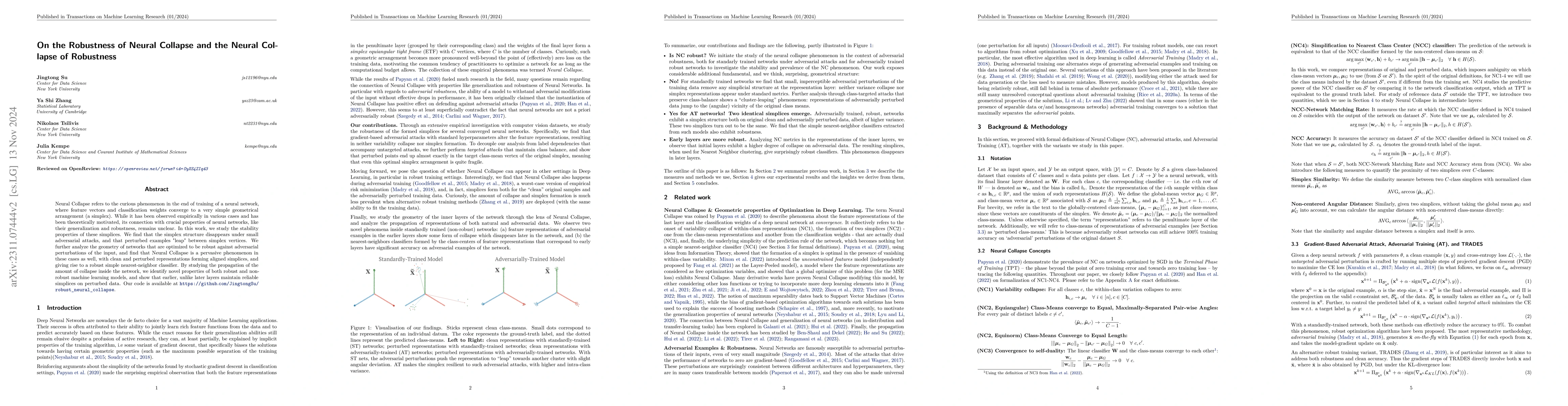 Thumbnail for On the Robustness of Neural Collapse and the Neural Collapse of
  Robustness