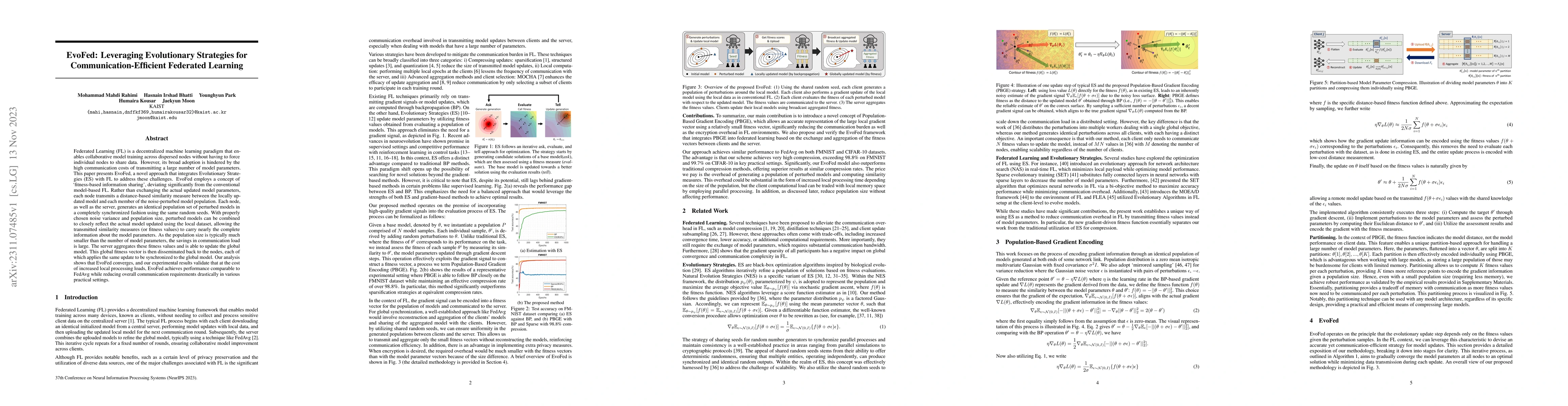 Thumbnail for EvoFed: Leveraging Evolutionary Strategies for Communication-Efficient
  Federated Learning