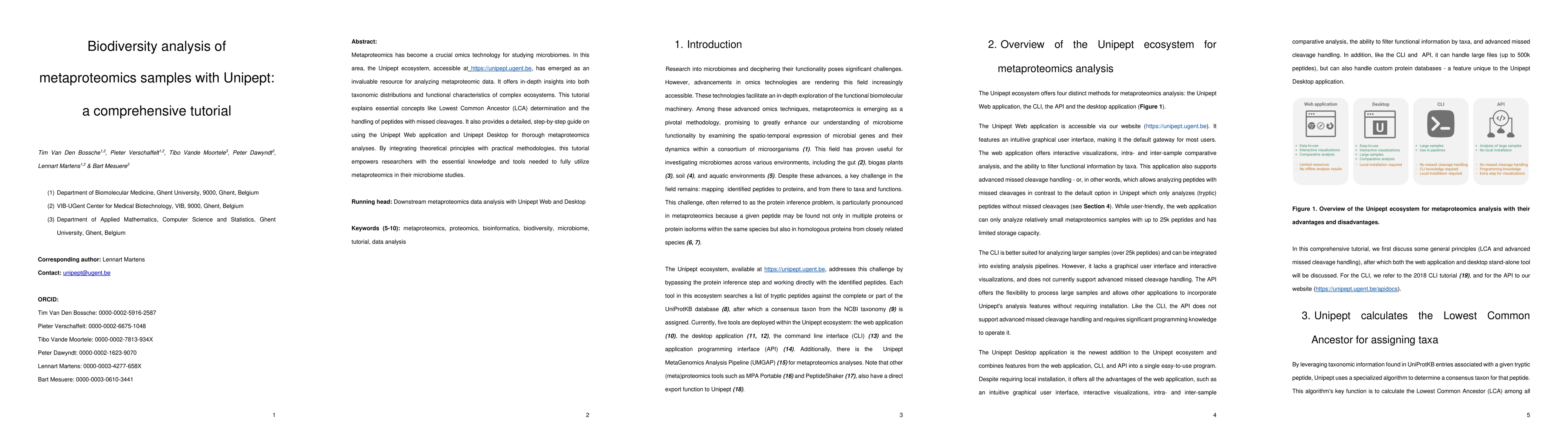 Thumbnail for Biodiversity analysis of metaproteomics samples with Unipept: a
  comprehensive tutorial