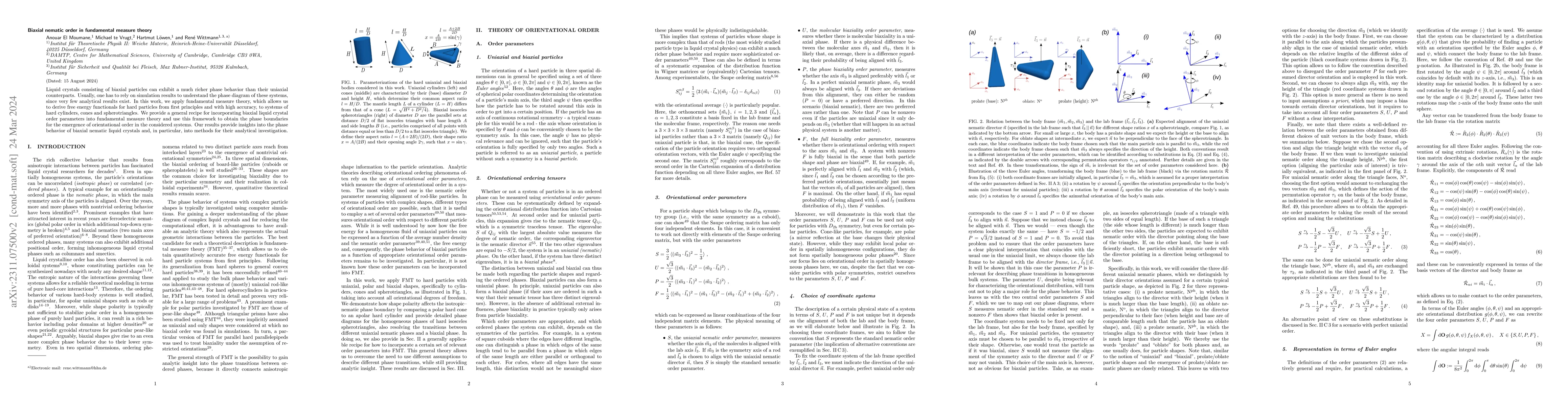 Thumbnail for Biaxial nematic order in fundamental measure theory