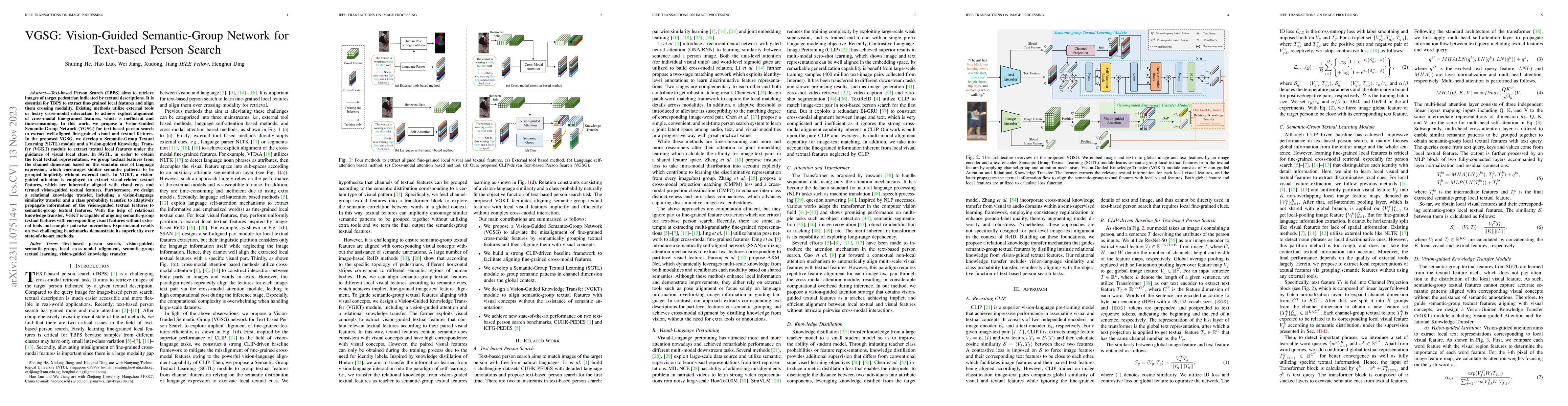 Thumbnail for VGSG: Vision-Guided Semantic-Group Network for Text-based Person Search