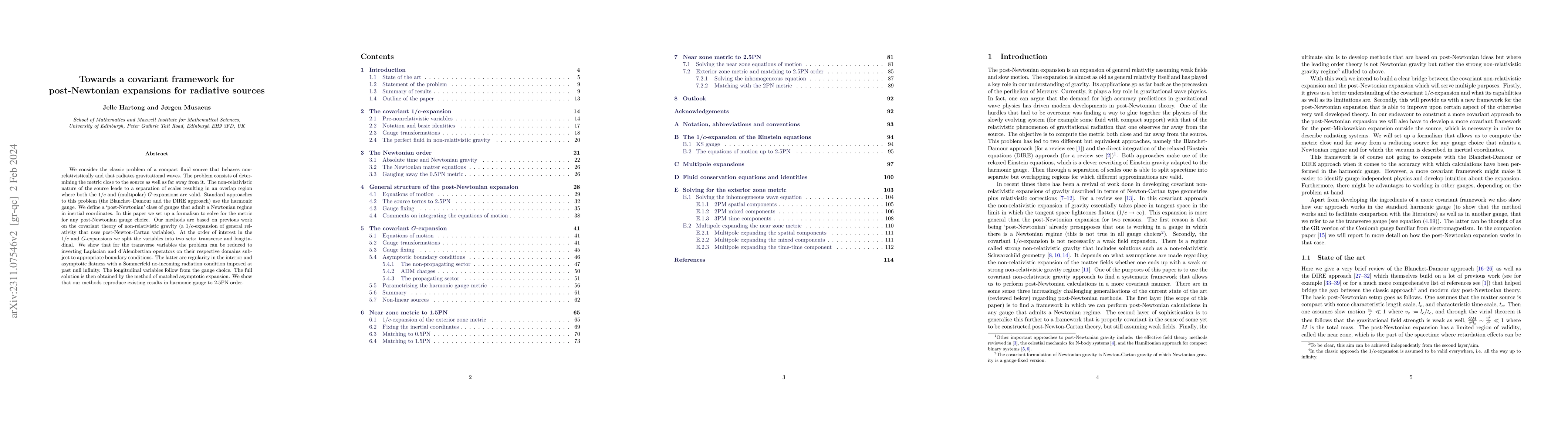 Thumbnail for Towards a covariant framework for post-Newtonian expansions for
  radiative sources