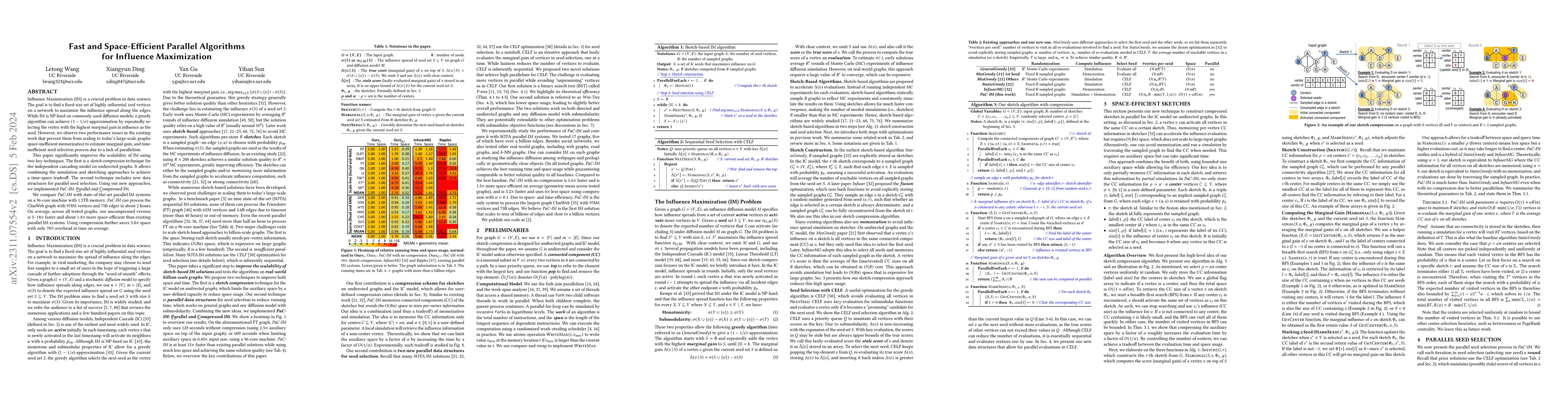 Thumbnail for Fast and Space-Efficient Parallel Algorithms for Influence Maximization