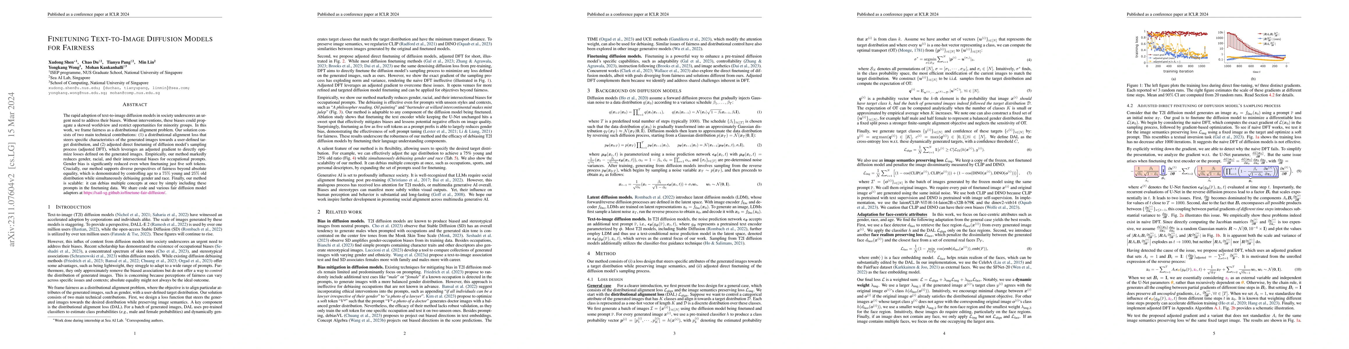 Thumbnail for Finetuning Text-to-Image Diffusion Models for Fairness