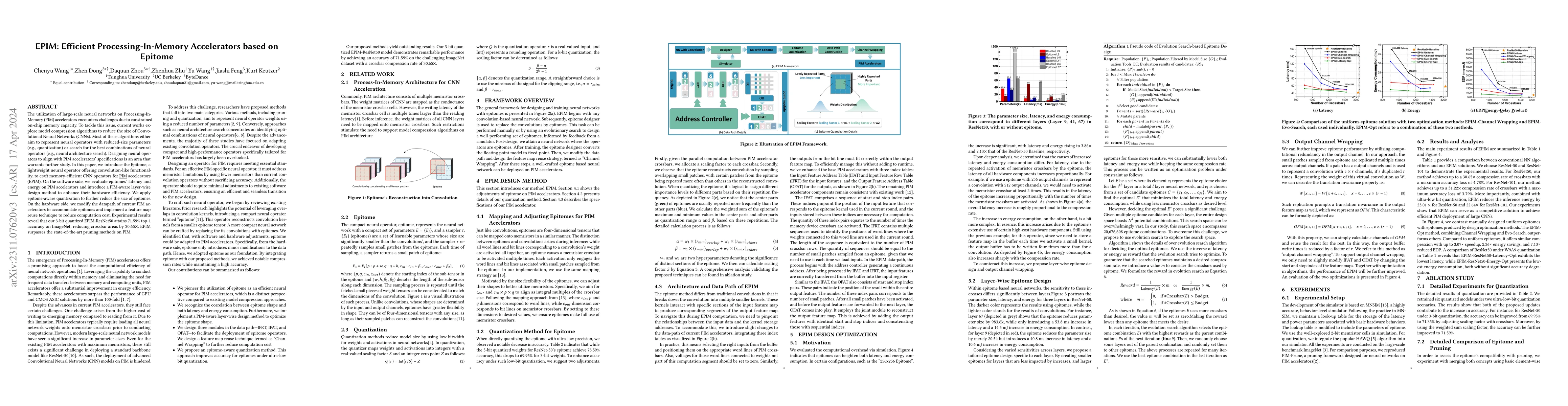 Thumbnail for EPIM: Efficient Processing-In-Memory Accelerators based on Epitome