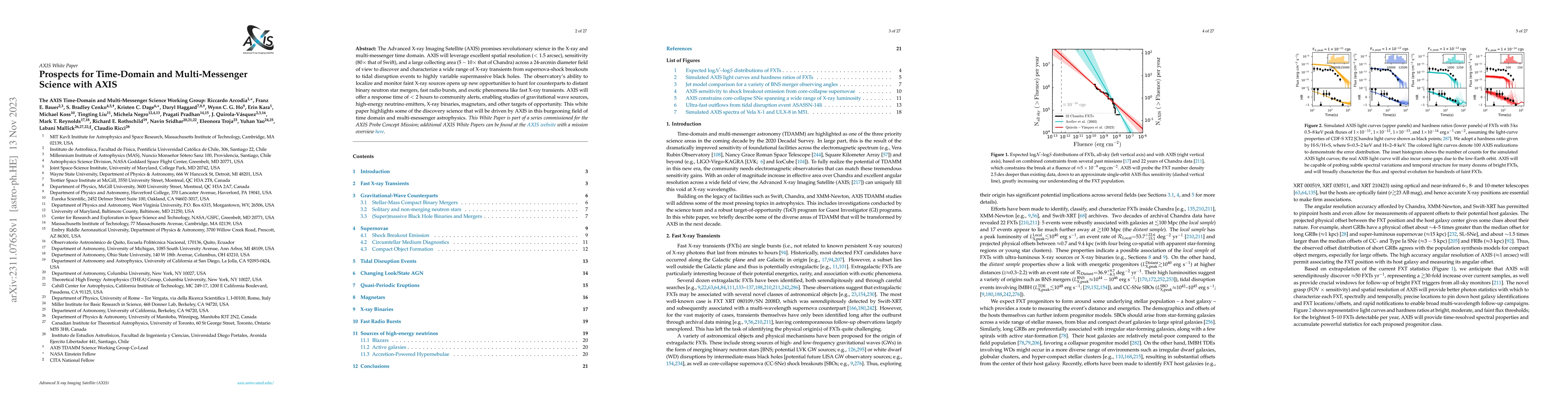 Thumbnail for Prospects for Time-Domain and Multi-Messenger Science with AXIS
