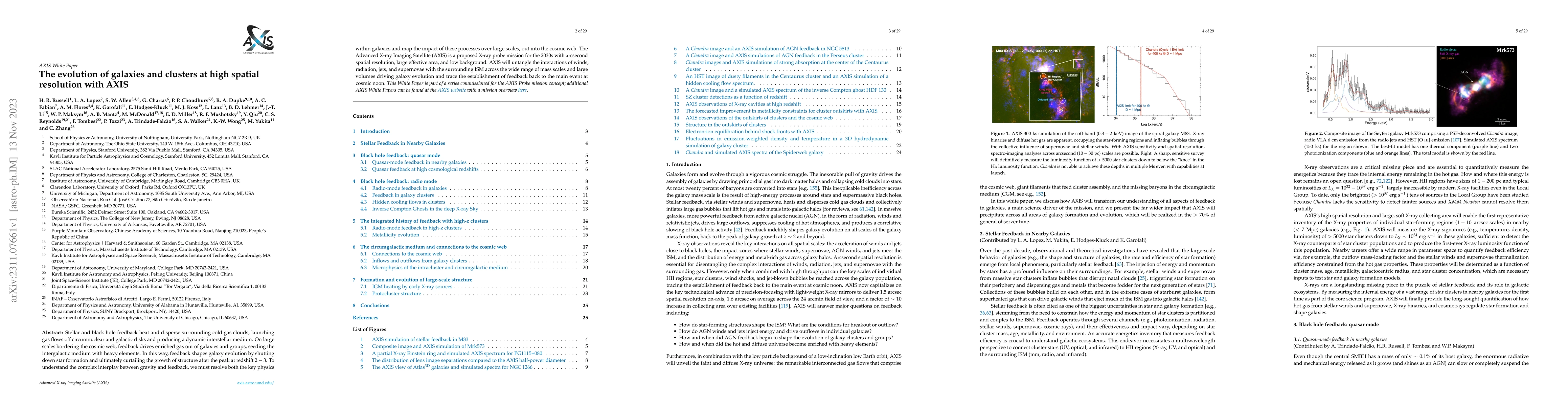 Thumbnail for The evolution of galaxies and clusters at high spatial resolution with
  AXIS