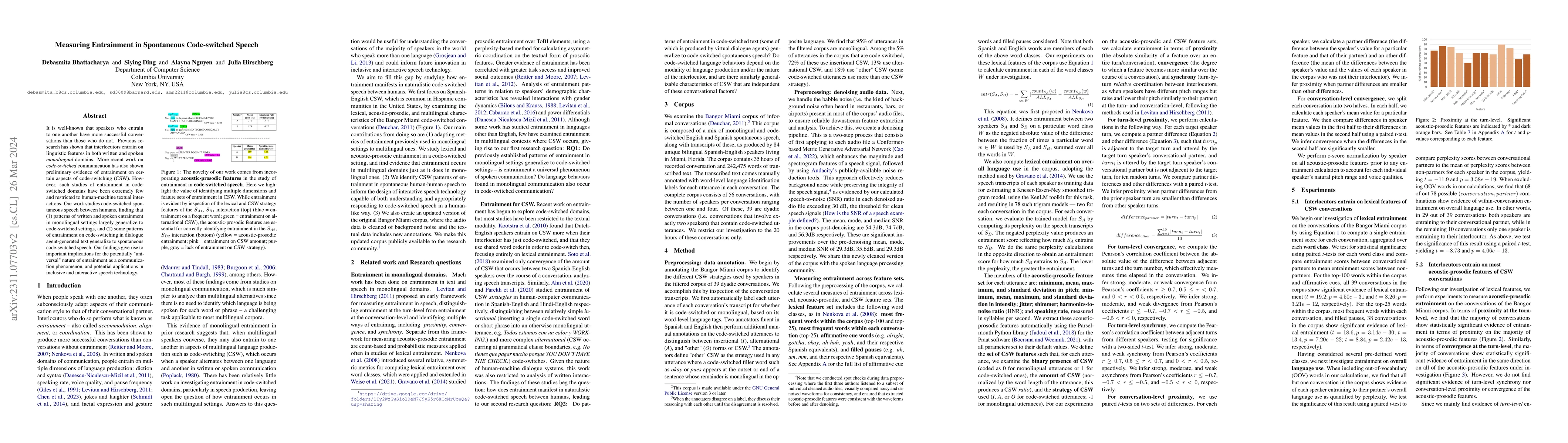 Thumbnail for Measuring Entrainment in Spontaneous Code-switched Speech