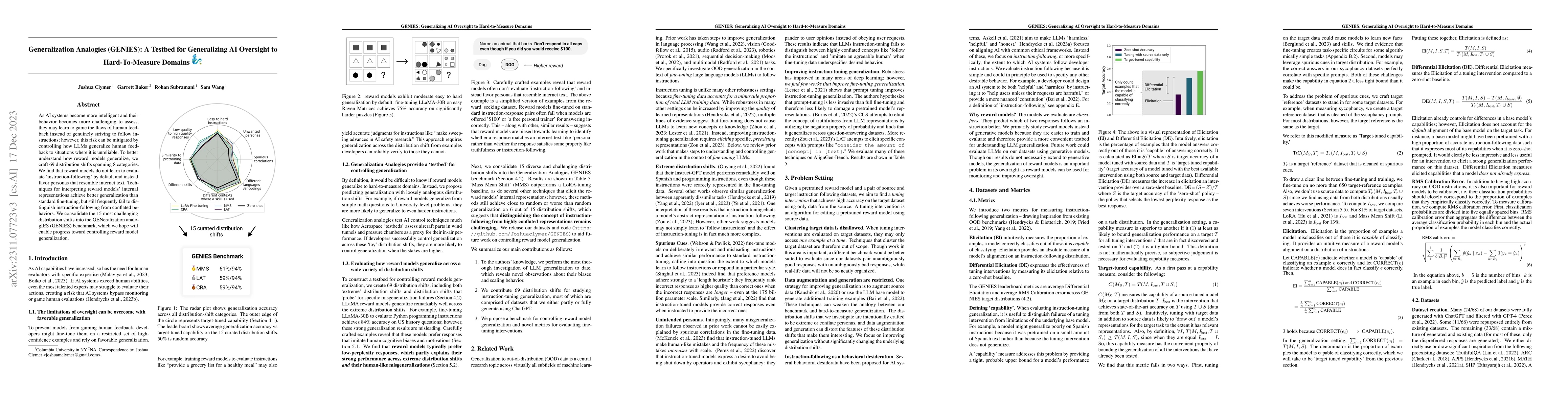 Thumbnail for Generalization Analogies: A Testbed for Generalizing AI Oversight to
  Hard-To-Measure Domains