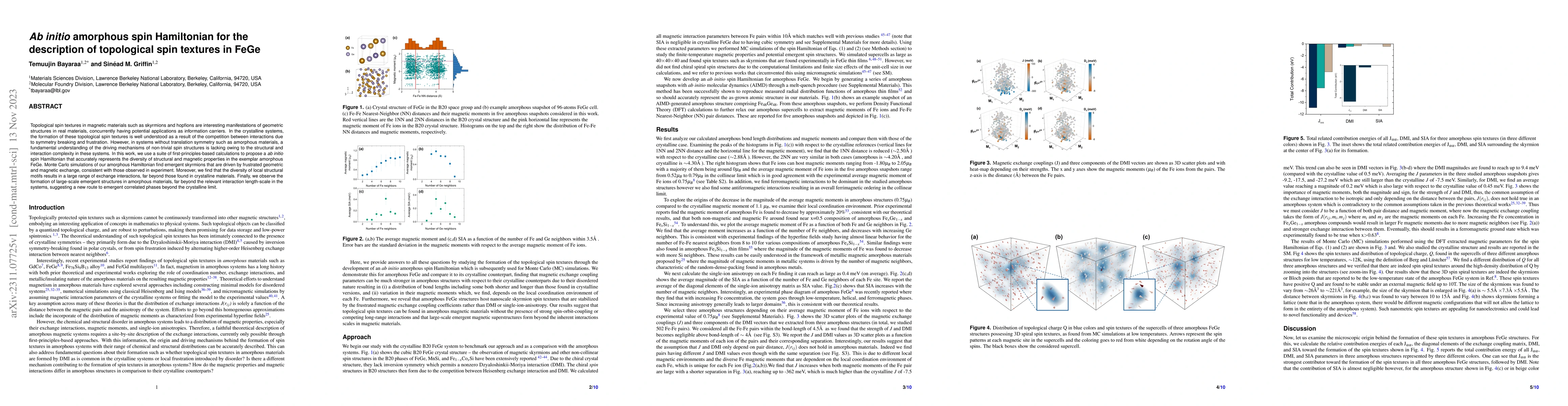 Thumbnail for Ab initio amorphous spin Hamiltonian for the description of topological
  spin textures in FeGe