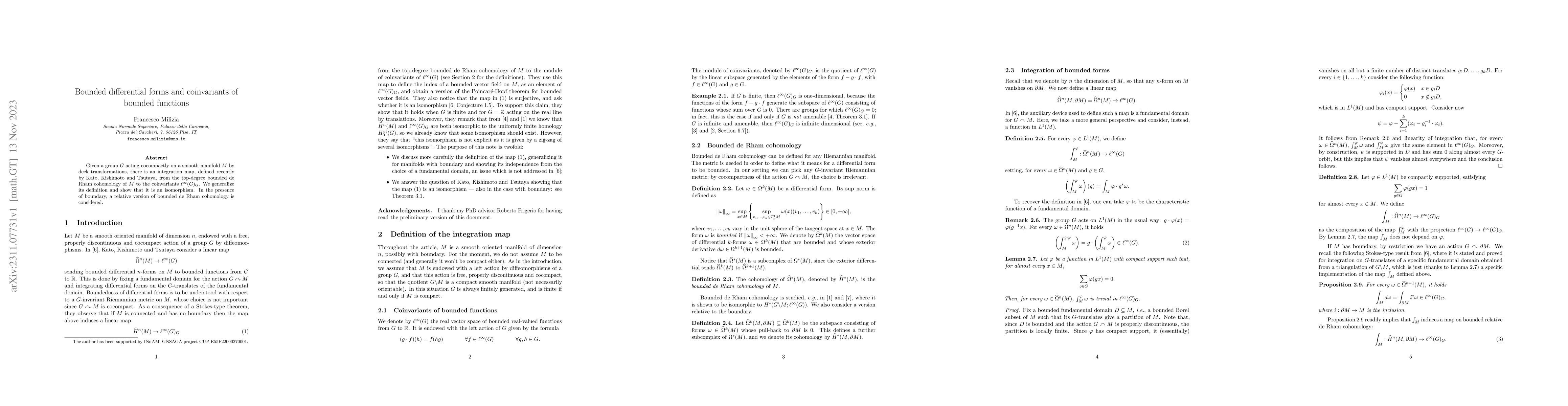 Thumbnail for Bounded differential forms and coinvariants of bounded functions