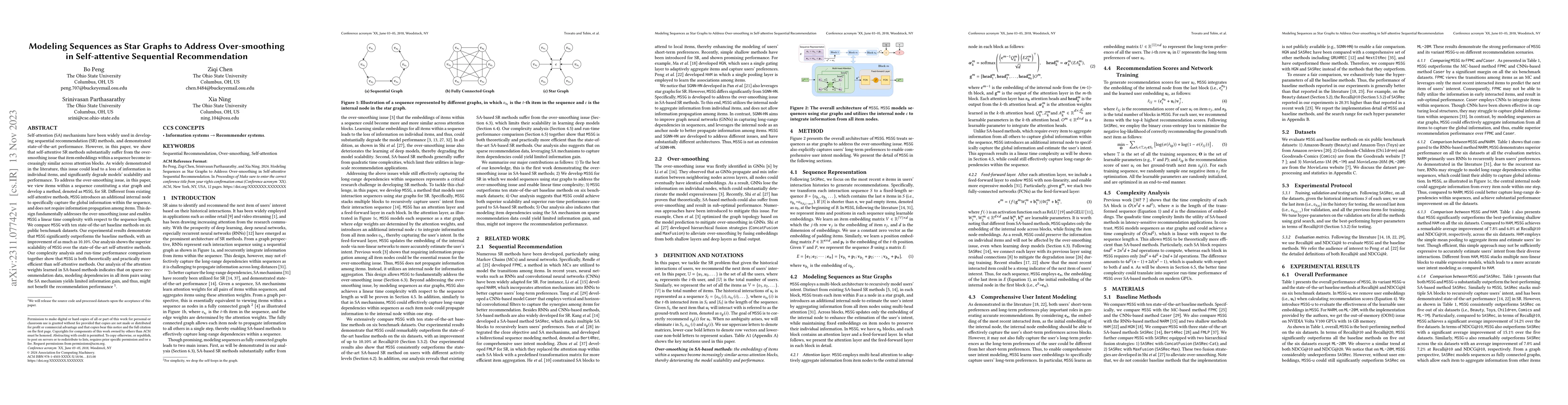 Thumbnail for Modeling Sequences as Star Graphs to Address Over-smoothing in
  Self-attentive Sequential Recommendation