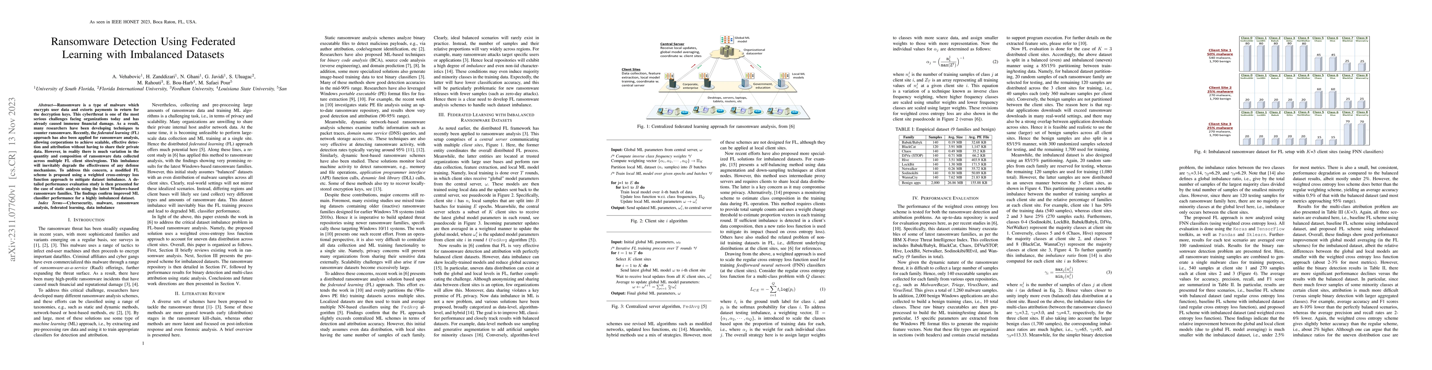 Thumbnail for Ransomware Detection Using Federated Learning with Imbalanced Datasets