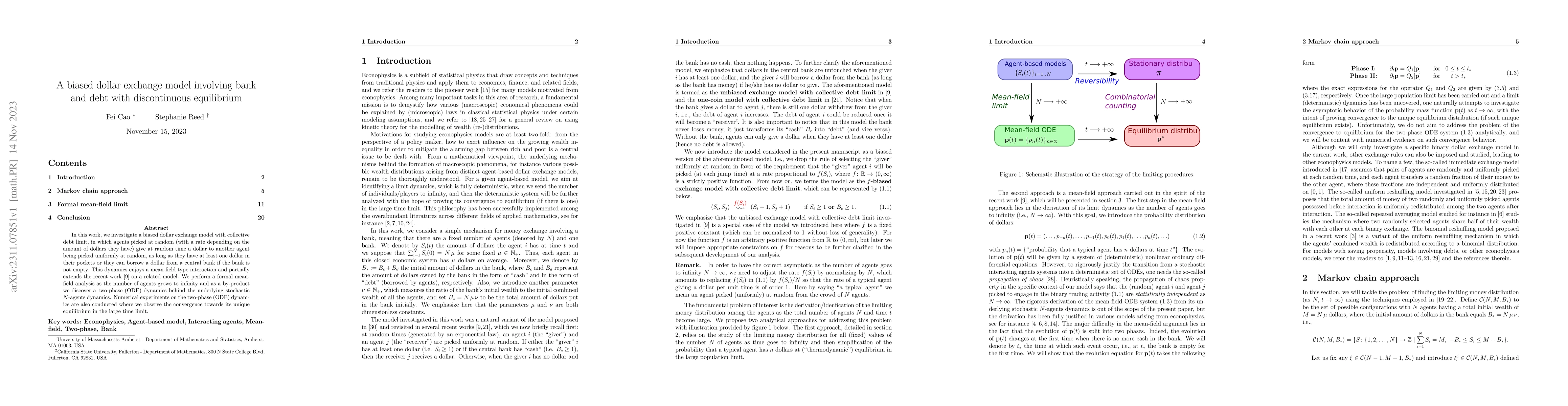 Thumbnail for A biased dollar exchange model involving bank and debt with
  discontinuous equilibrium