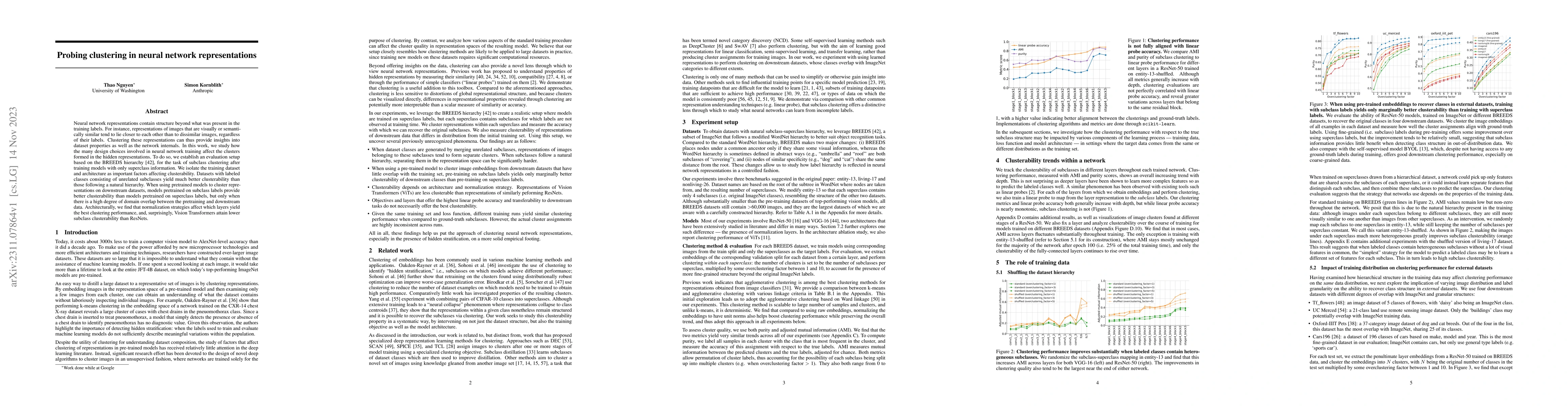 Thumbnail for Probing clustering in neural network representations