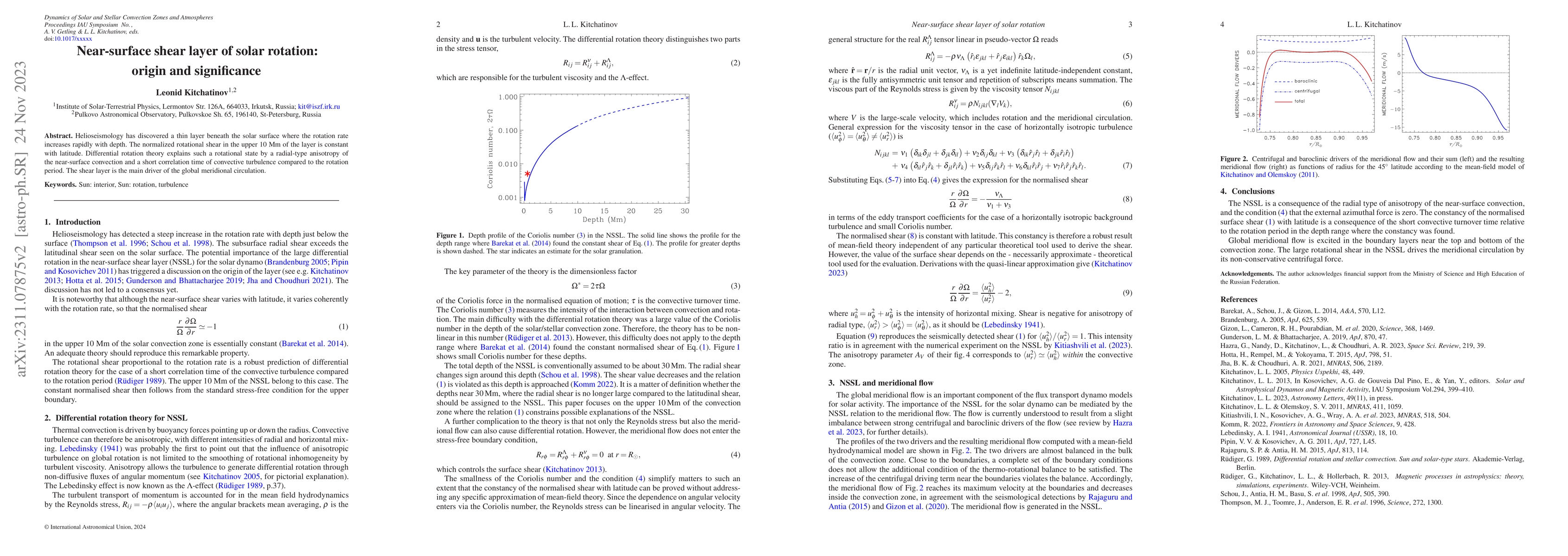 Thumbnail for Near-surface shear layer of solar rotation: origin and significance