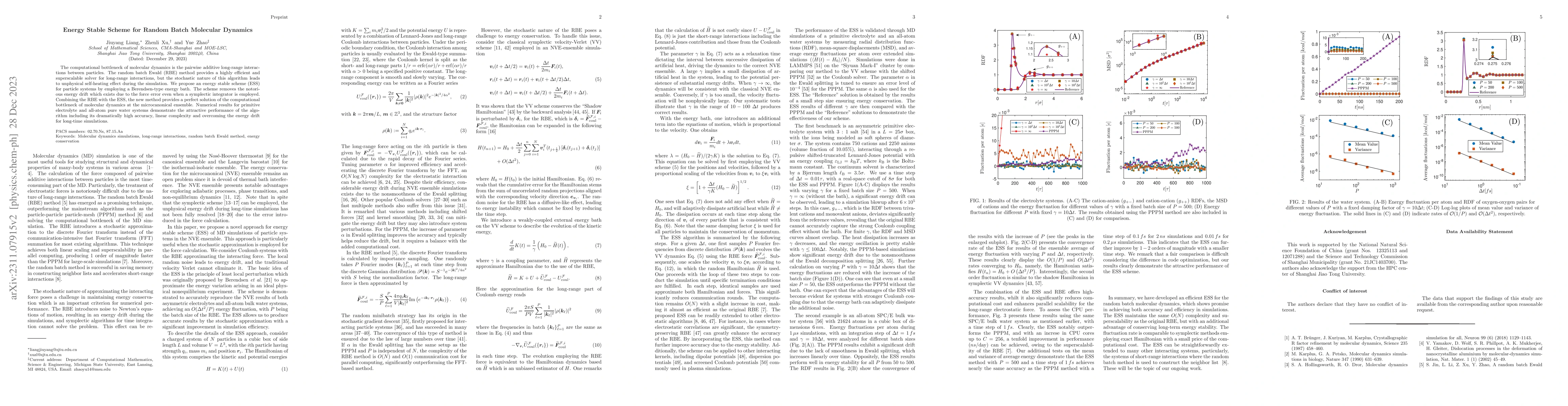 Thumbnail for Energy Stable Scheme for Random Batch Molecular Dynamics