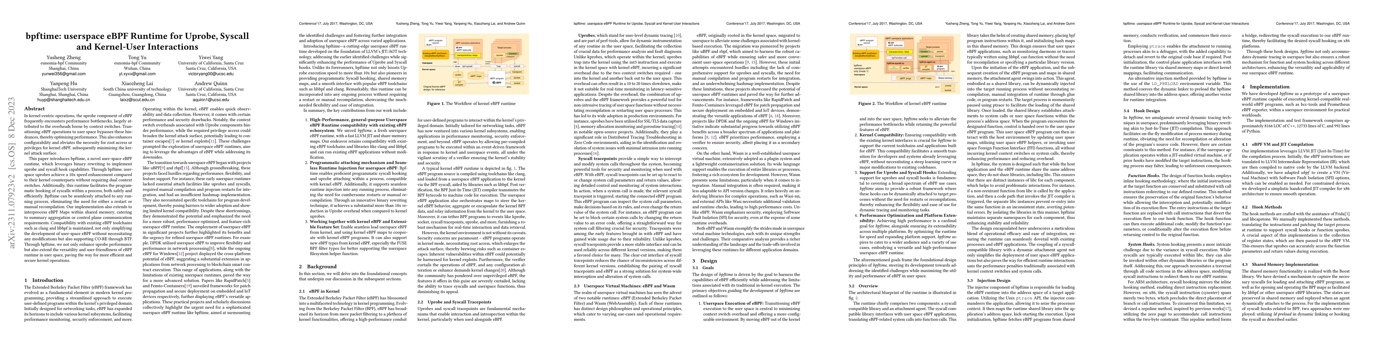 Thumbnail for bpftime: userspace eBPF Runtime for Uprobe, Syscall and Kernel-User
  Interactions