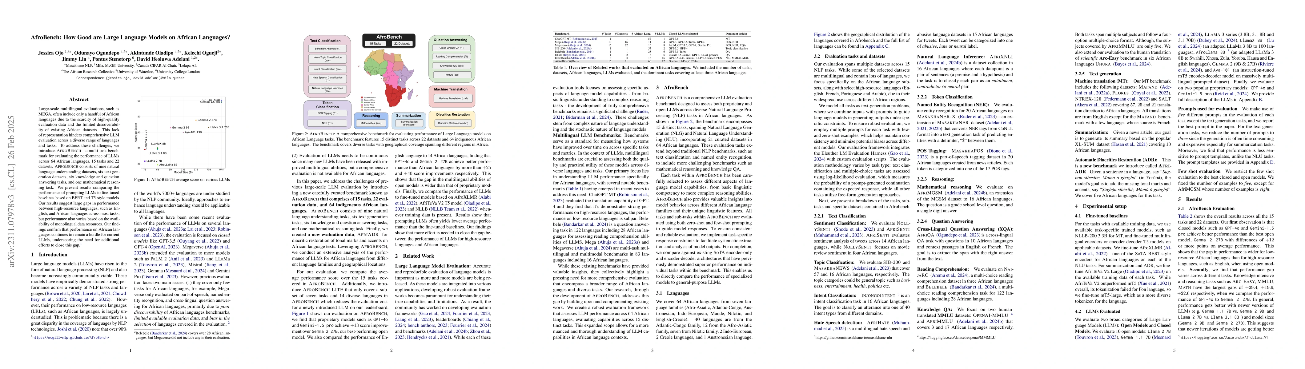 Thumbnail for How good are Large Language Models on African Languages?