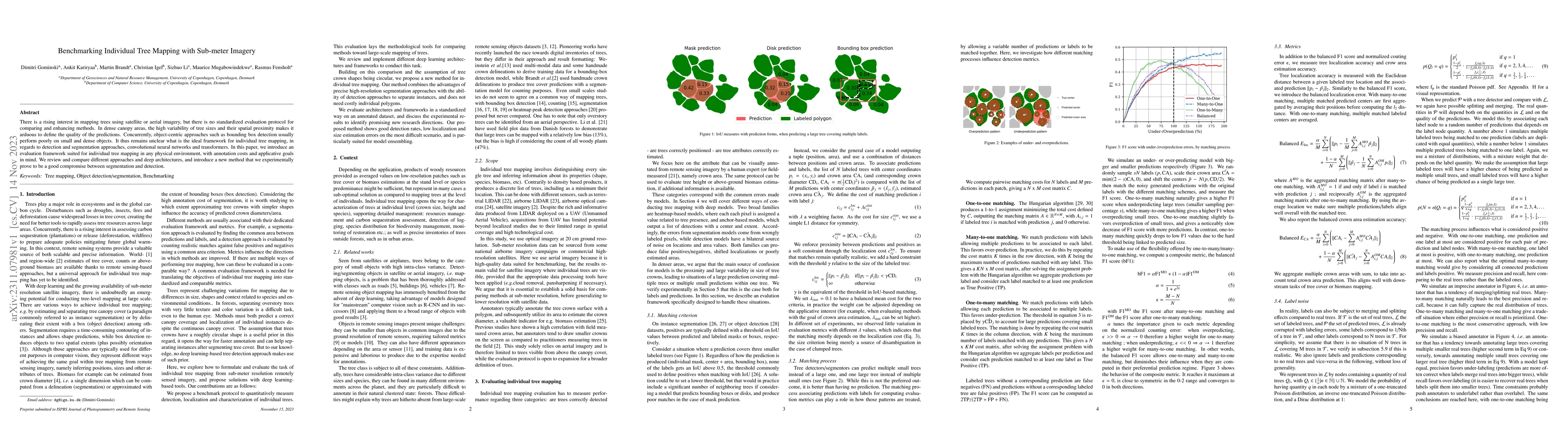 Thumbnail for Benchmarking Individual Tree Mapping with Sub-meter Imagery