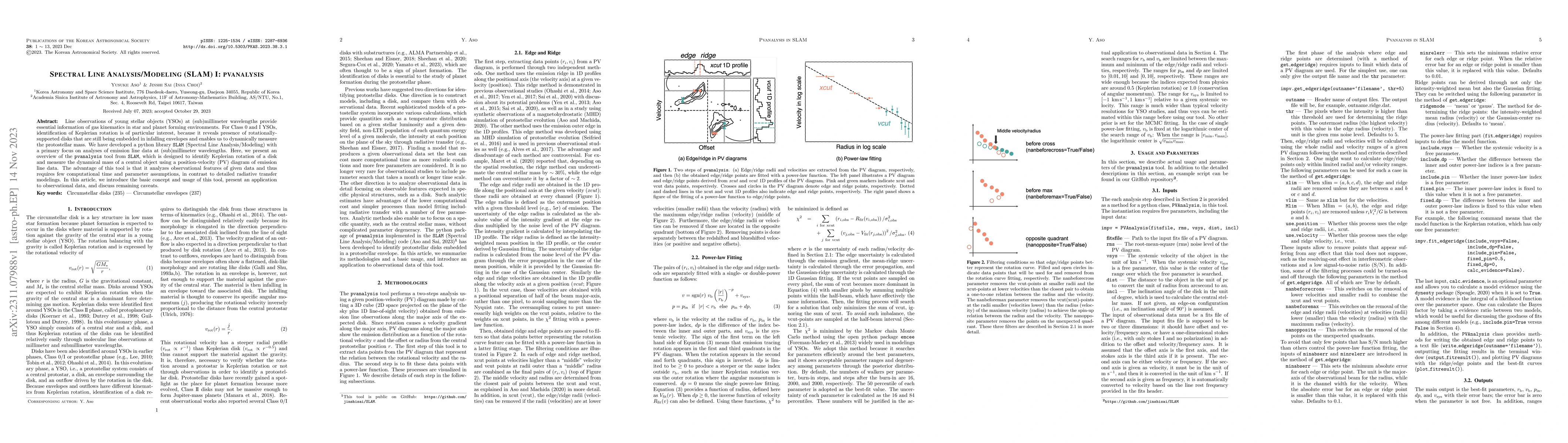Thumbnail for Spectral Line Analysis/Modeling (SLAM) I: pvanalysis