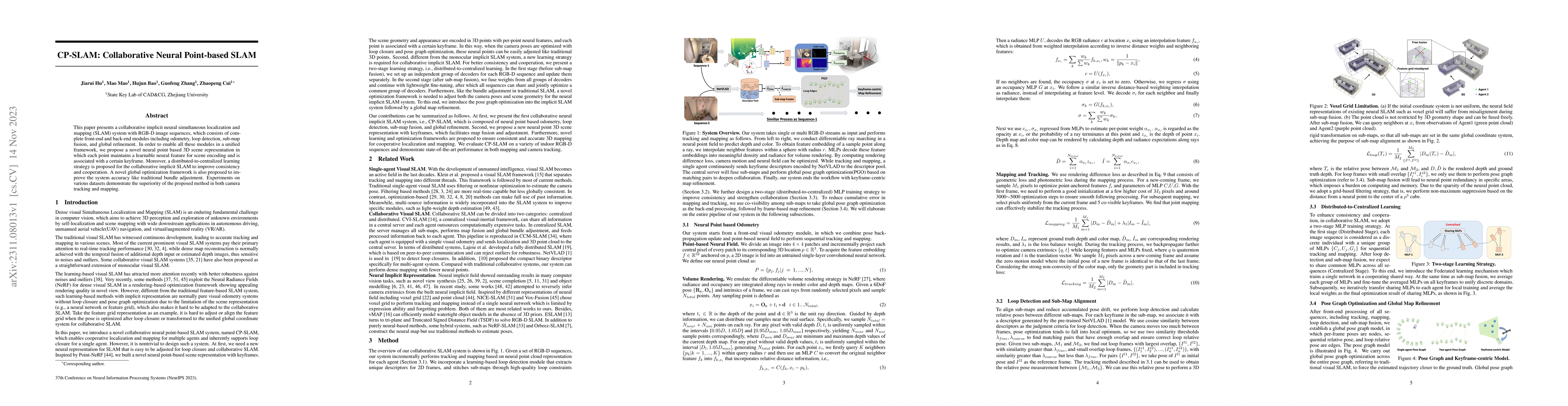Thumbnail for CP-SLAM: Collaborative Neural Point-based SLAM System