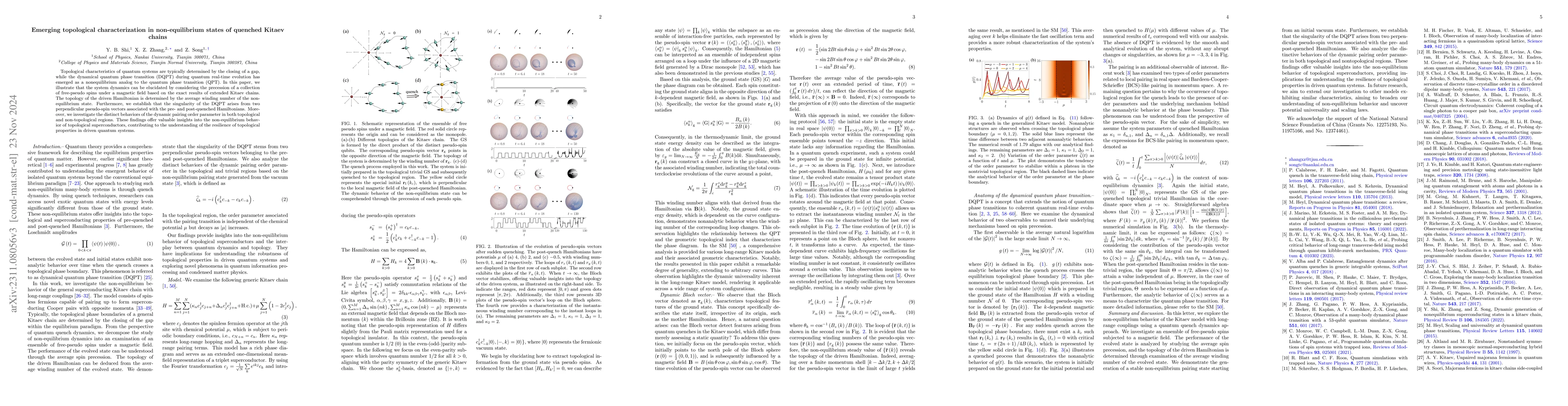 Thumbnail for Emerging topological characterization in non-equilibrium states of
  quenched Kitaev chains