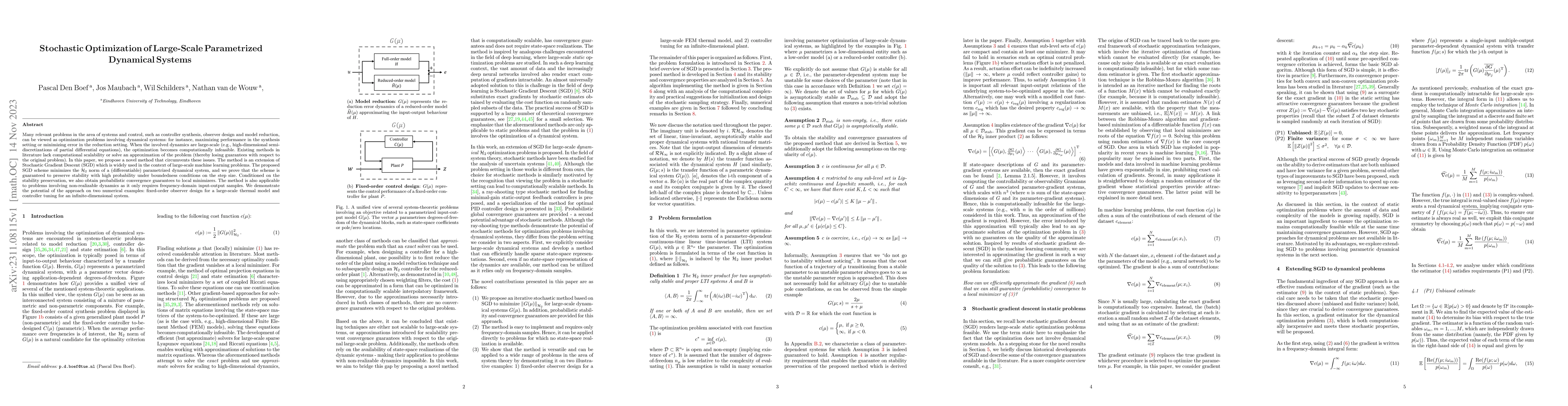 Thumbnail for Stochastic Optimization of Large-Scale Parametrized Dynamical Systems
