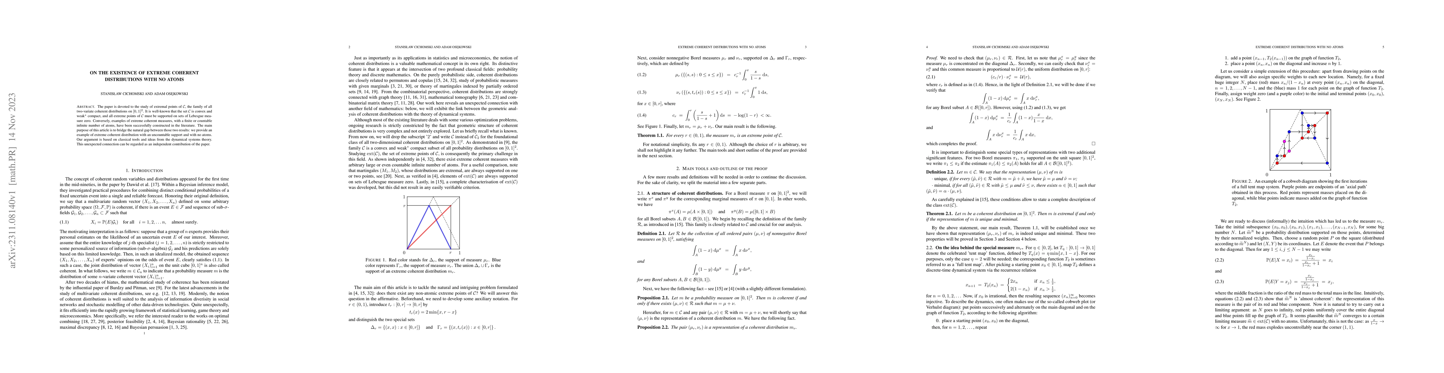 Thumbnail for On the existence of extreme coherent distributions with no atoms