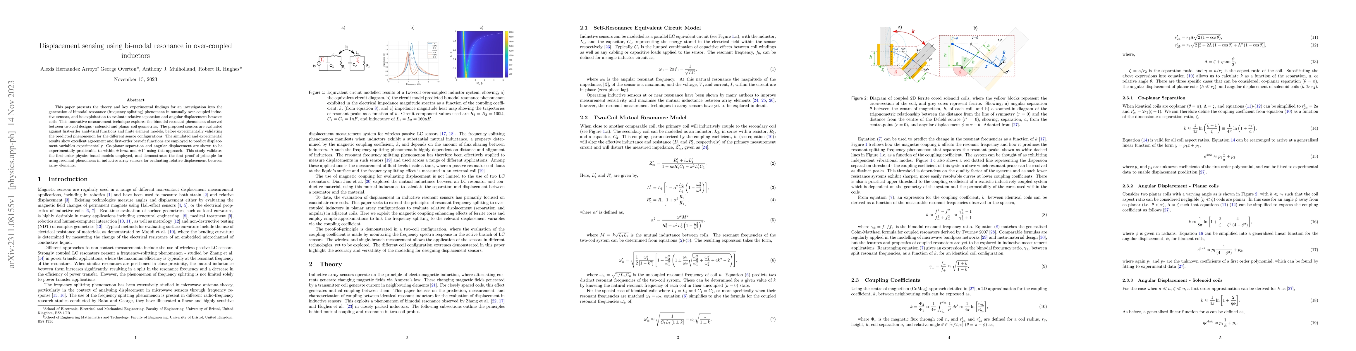 Thumbnail for Displacement sensing using bi-modal resonance in over-coupled inductors