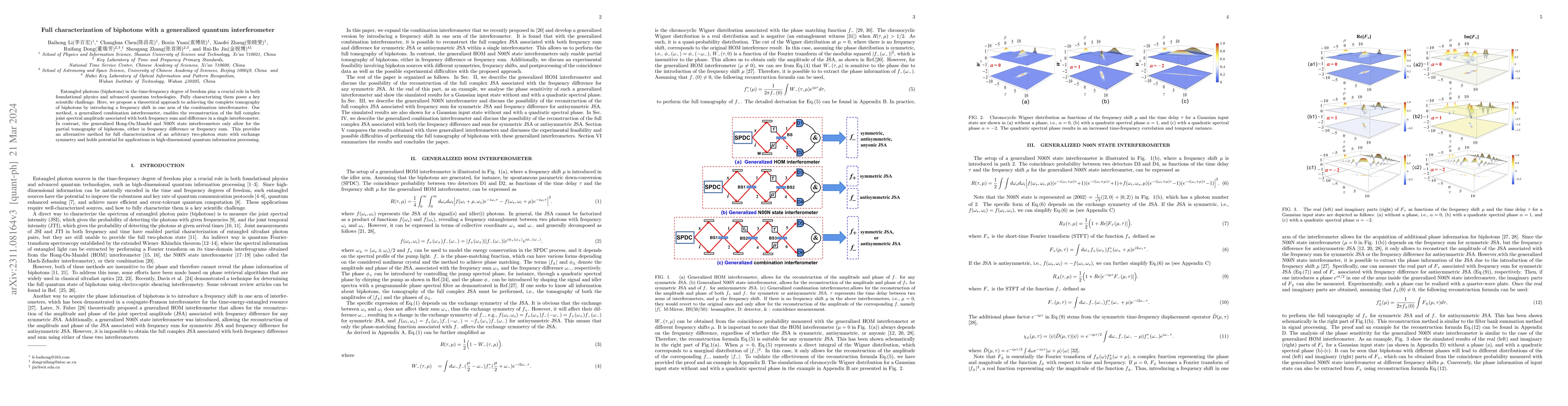 Thumbnail for Full characterization of biphotons with a generalized quantum
  interferometer