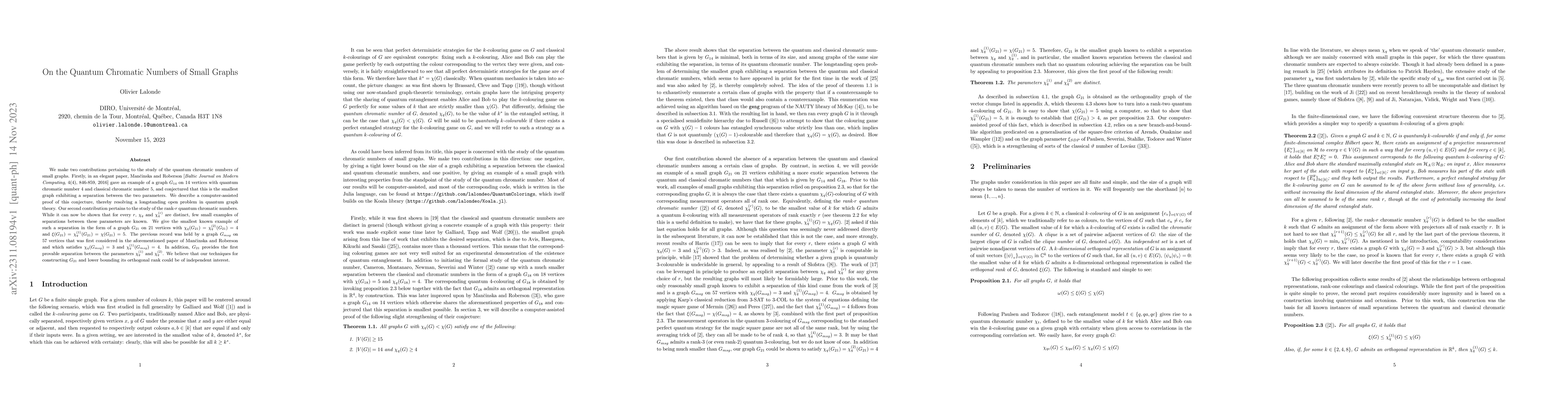 Thumbnail for On the Quantum Chromatic Numbers of Small Graphs