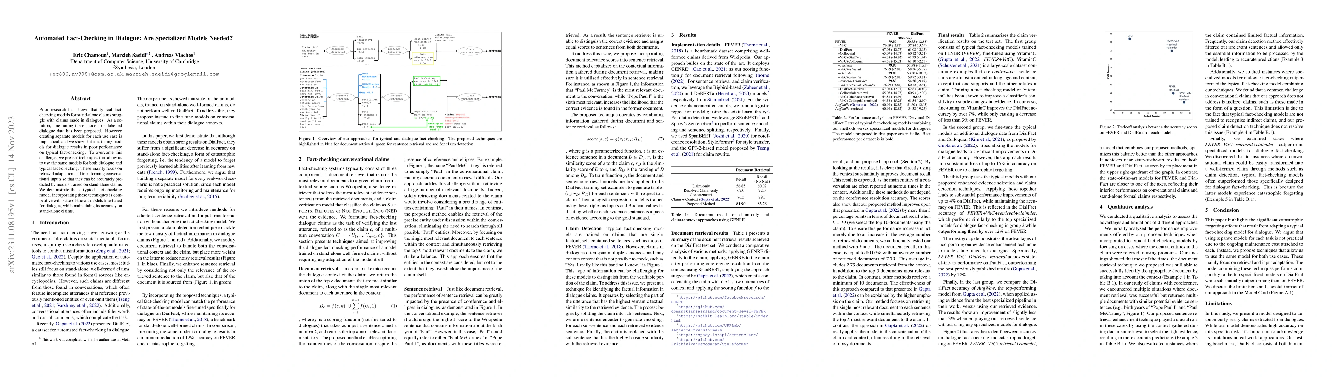 Thumbnail for Automated Fact-Checking in Dialogue: Are Specialized Models Needed?