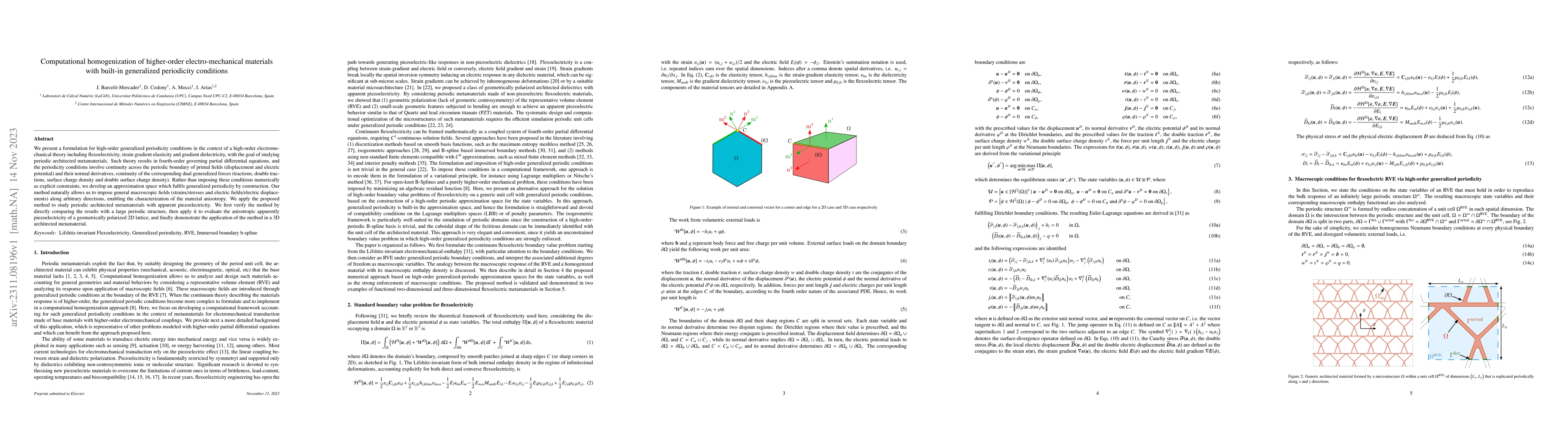 Thumbnail for Computational homogenization of higher-order electro-mechanical
  materials with built-in generalized periodicity conditions