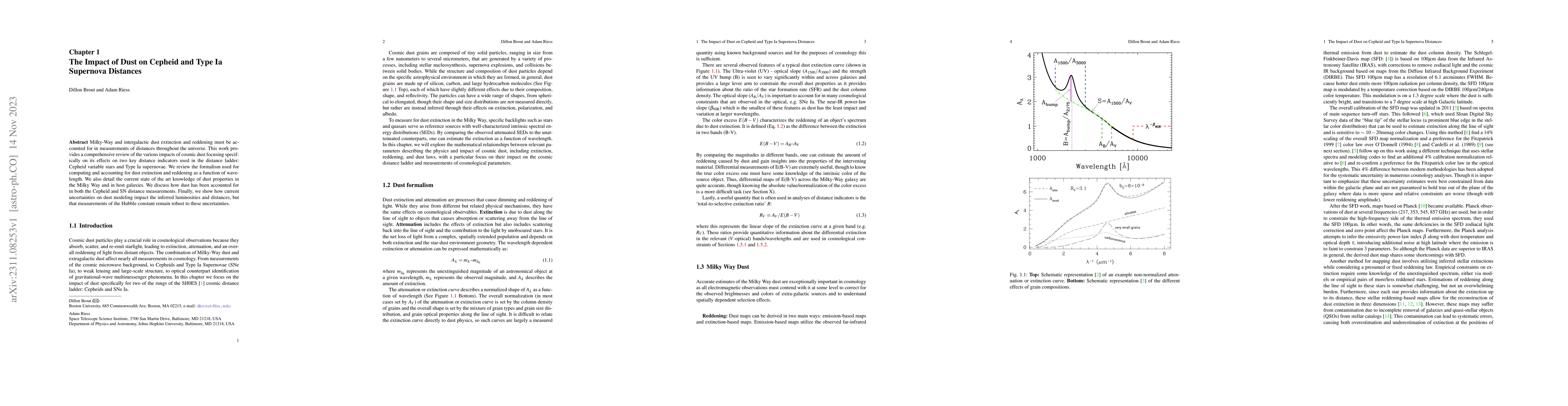 Thumbnail for The Impact of Dust on Cepheid and Type Ia Supernova Distances