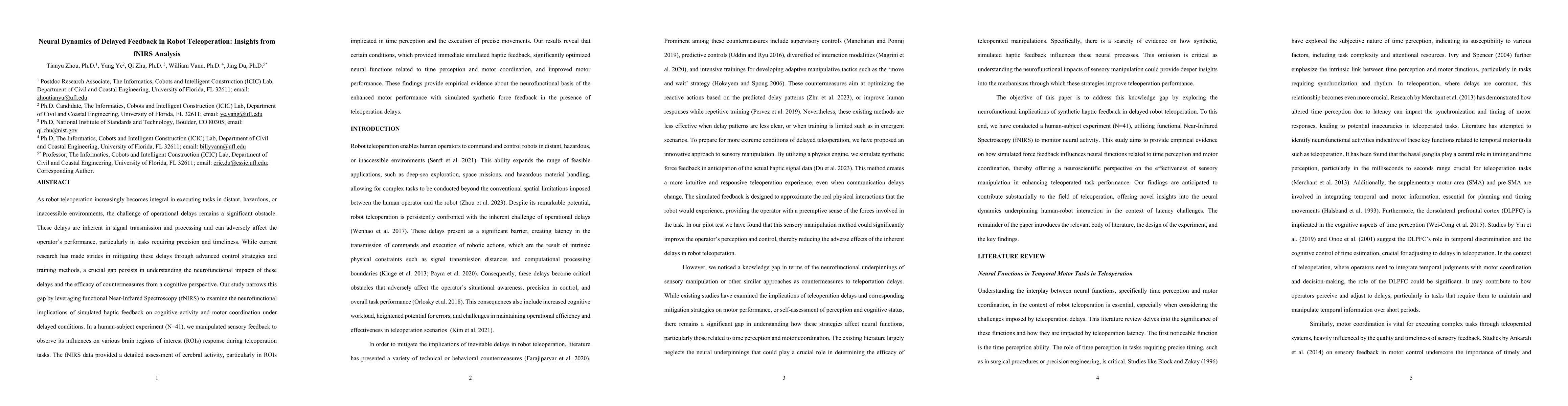 Thumbnail for Neural Dynamics of Delayed Feedback in Robot Teleoperation: Insights
  from fNIRS Analysis