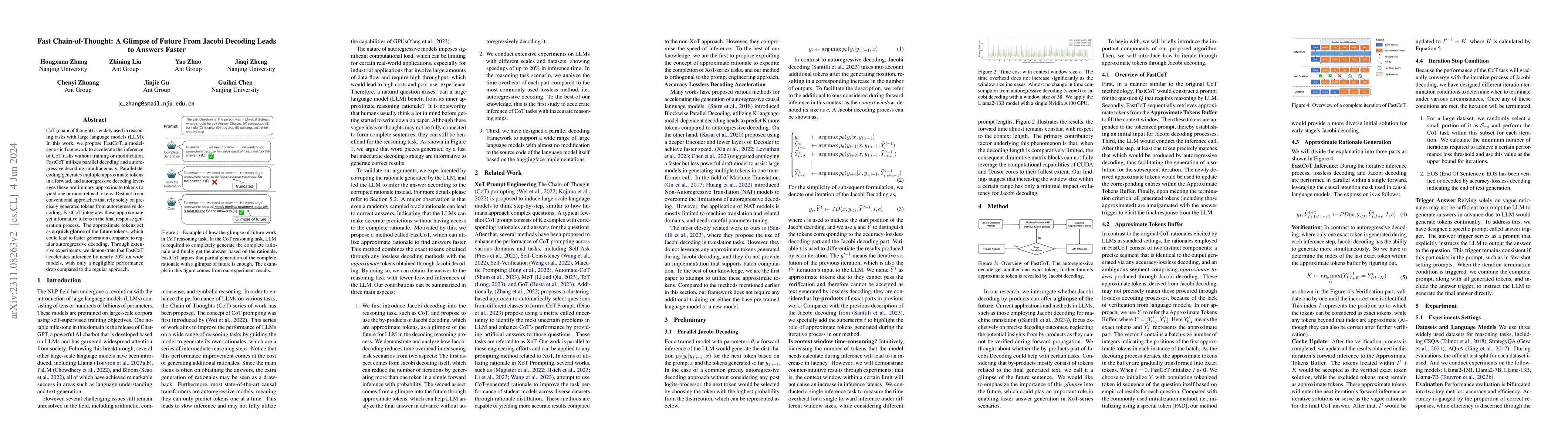 Thumbnail for Fast Chain-of-Thought: A Glance of Future from Parallel Decoding Leads
  to Answers Faster