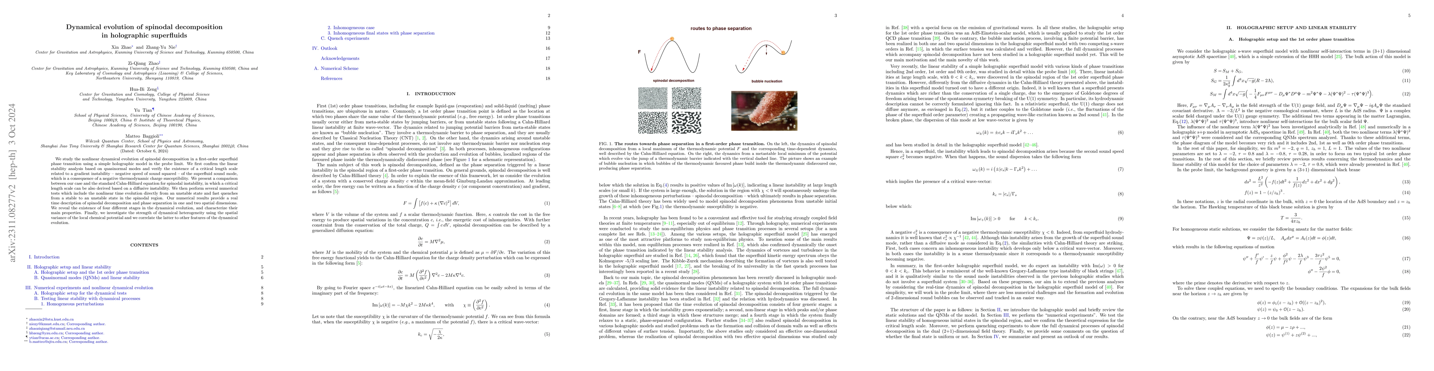 Thumbnail for Dynamical evolution of spinodal decomposition in holographic superfluids
