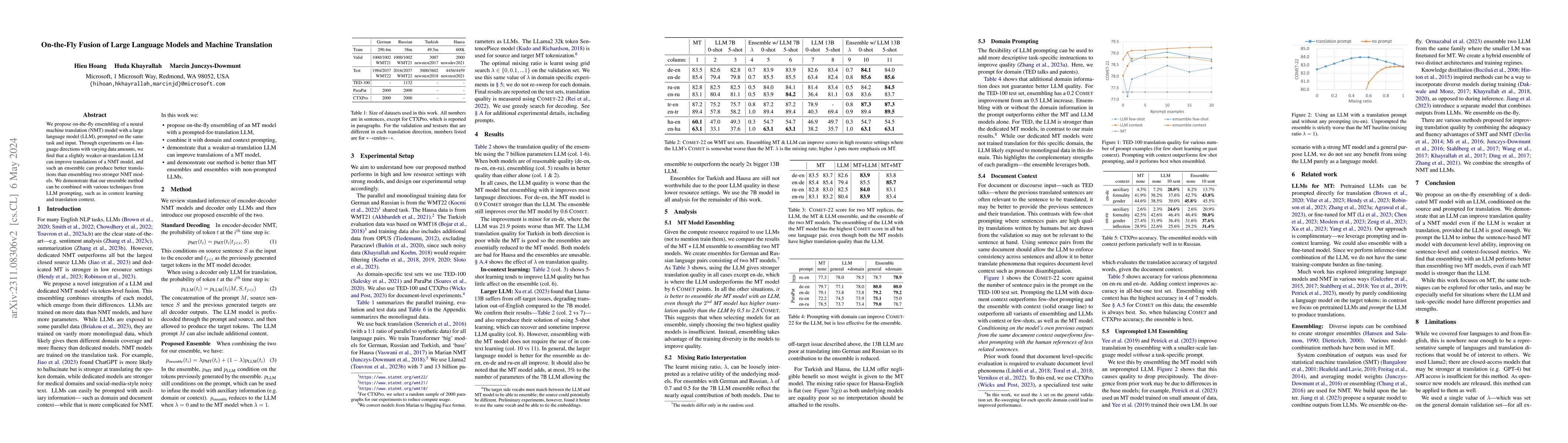 Thumbnail for On-the-Fly Fusion of Large Language Models and Machine Translation