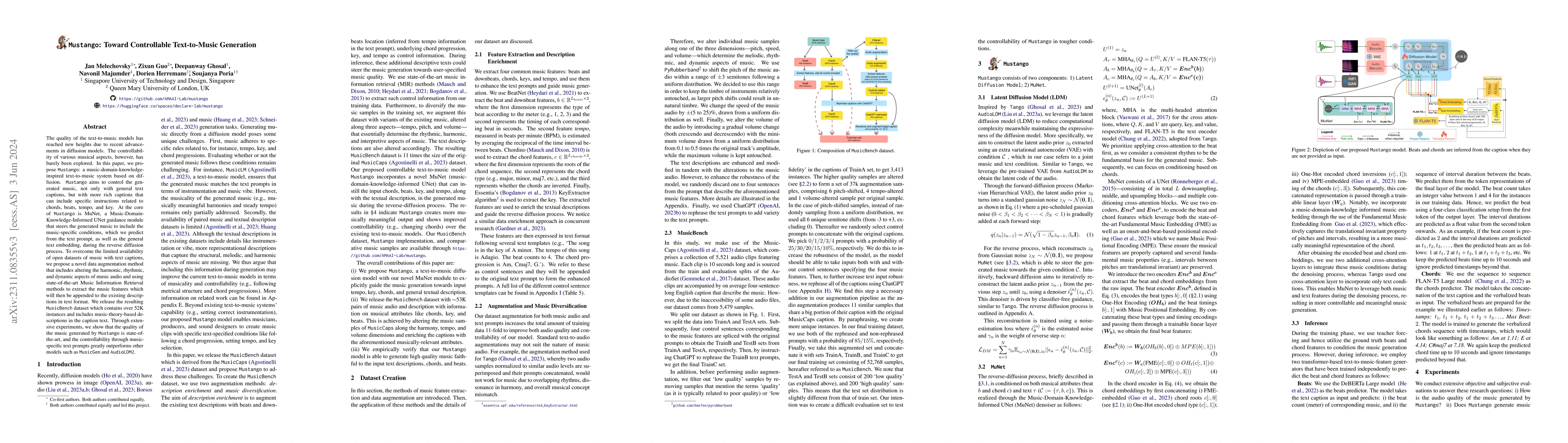 Thumbnail for Mustango: Toward Controllable Text-to-Music Generation
