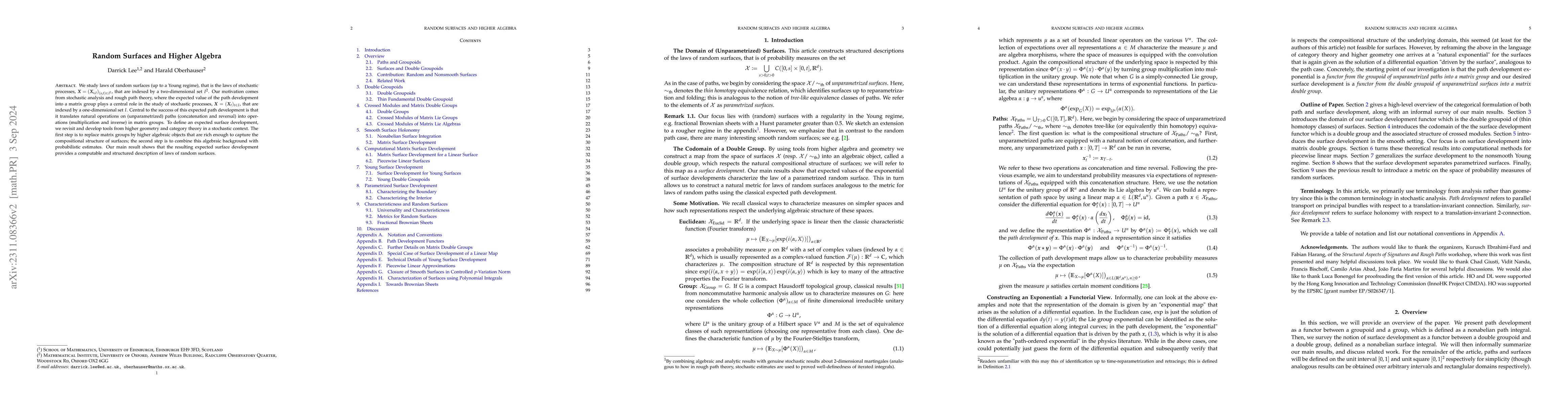 Thumbnail for Random Surfaces and Higher Algebra