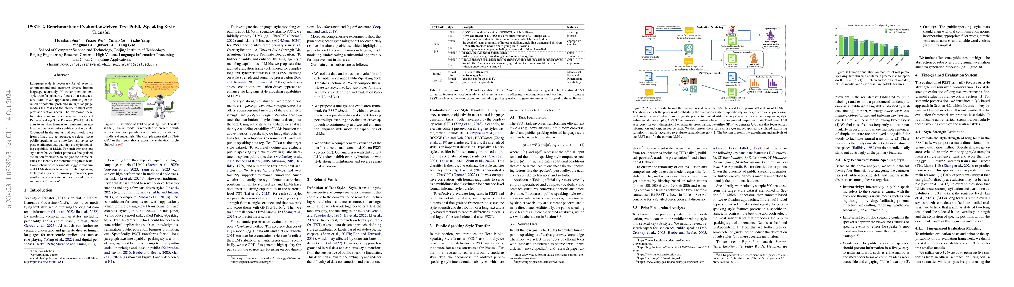 Thumbnail for TSST: A Benchmark and Evaluation Models for Text Speech-Style Transfer