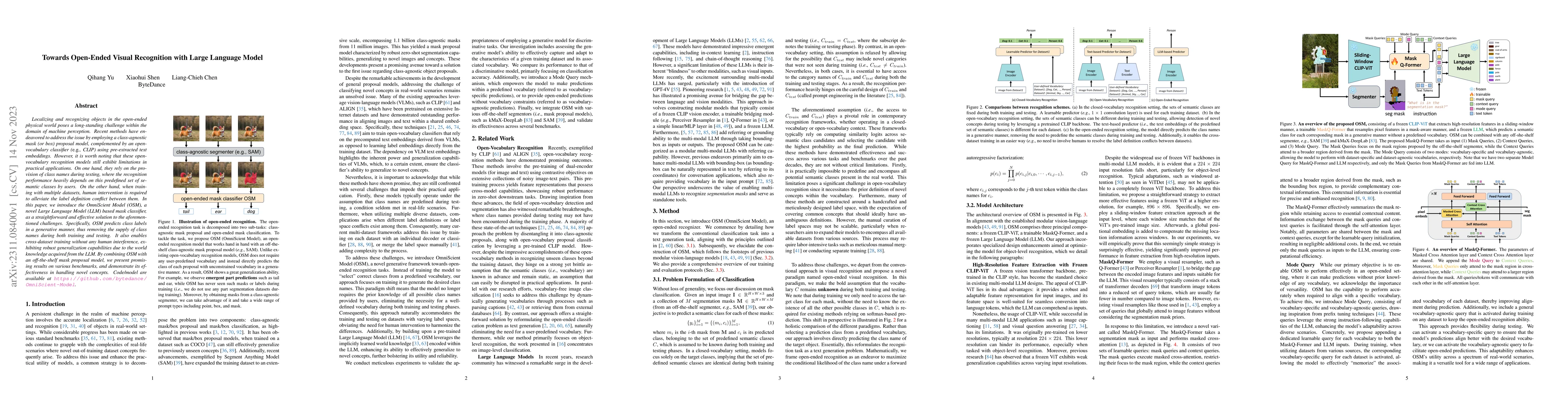 Thumbnail for Towards Open-Ended Visual Recognition with Large Language Model