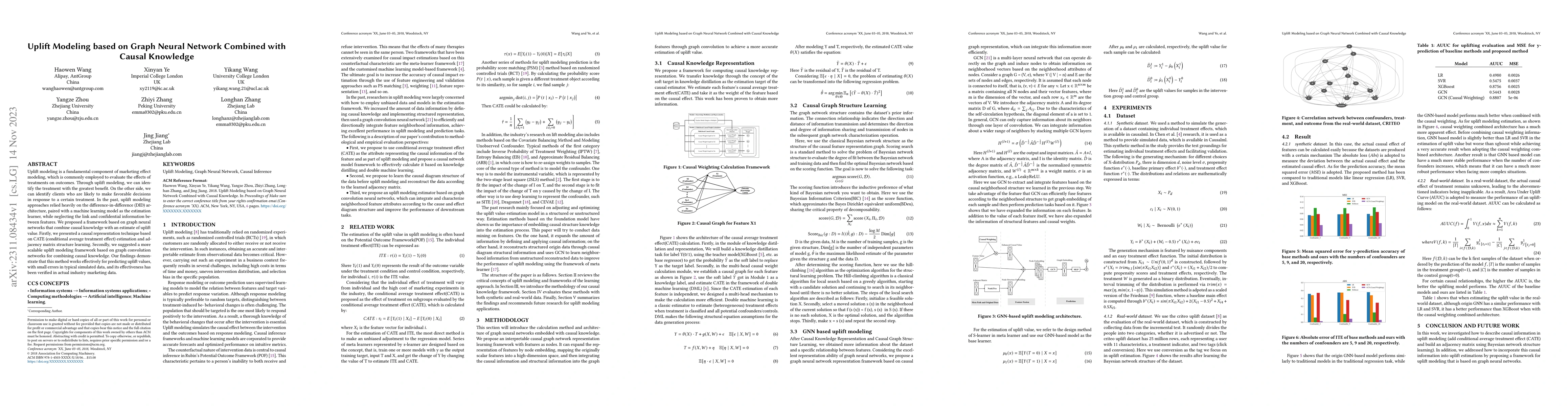 Thumbnail for Uplift Modeling based on Graph Neural Network Combined with Causal
  Knowledge
