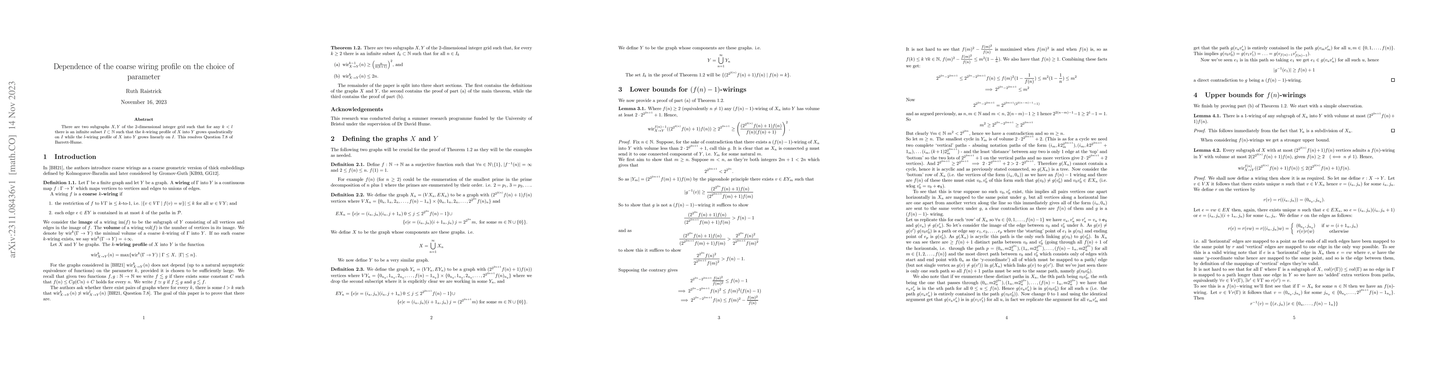 Thumbnail for Dependence of the coarse wiring profile on the choice of parameter
