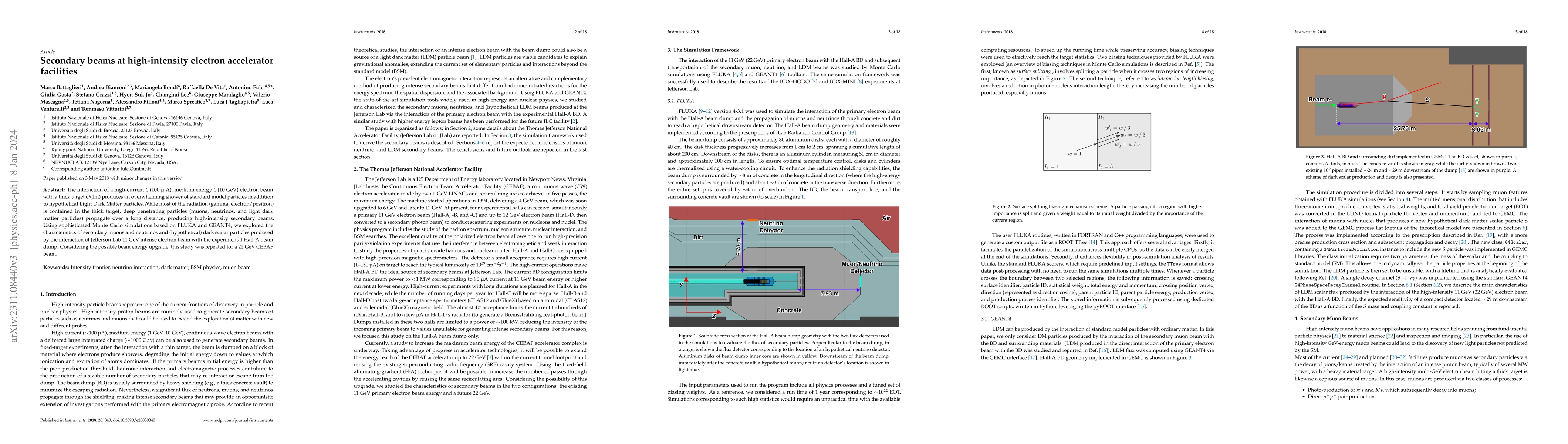Thumbnail for Secondary beams at high-intensity electron accelerator facilities