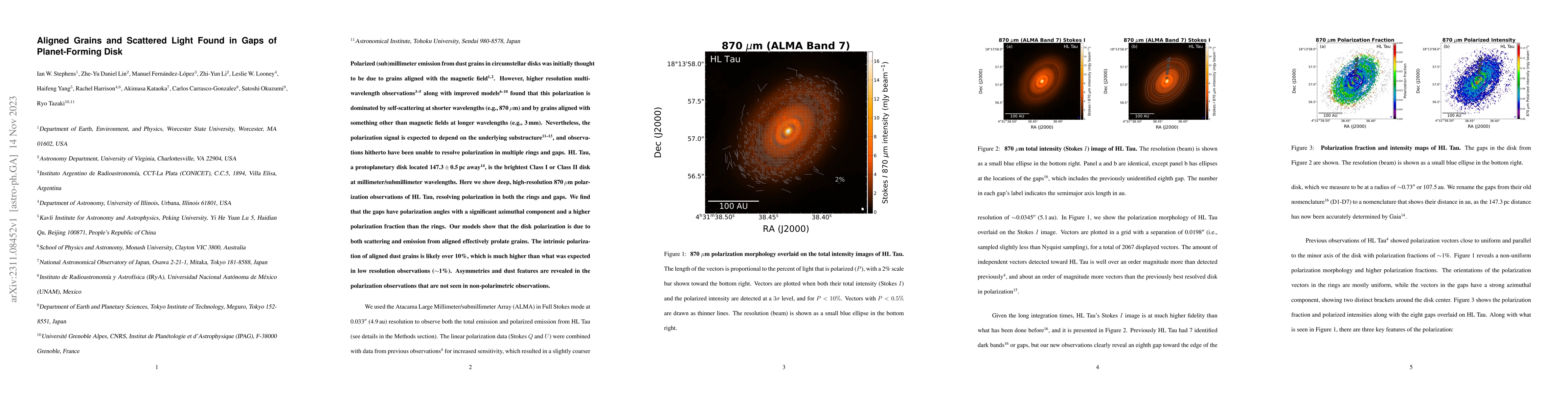 Thumbnail for Aligned Grains and Scattered Light Found in Gaps of Planet-Forming Disk
