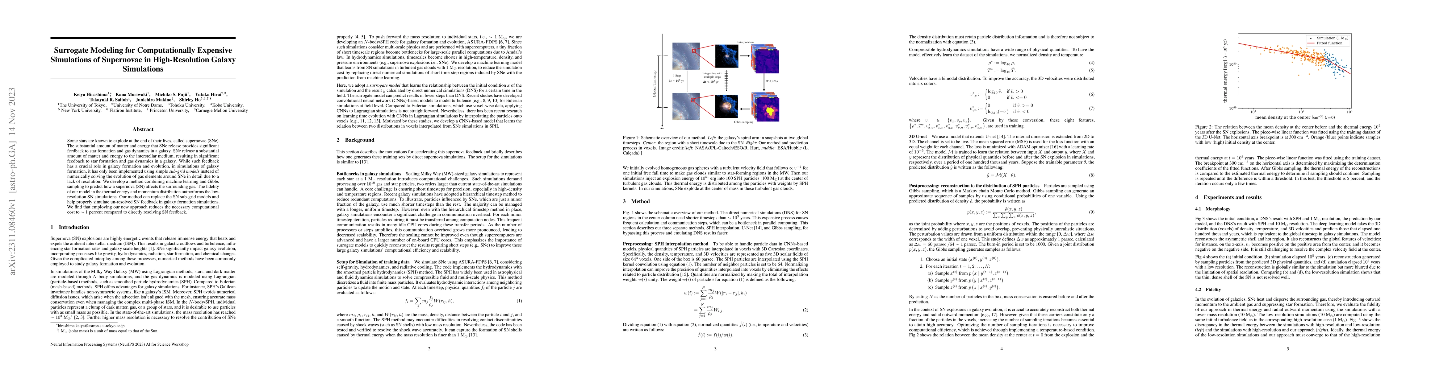 Thumbnail for Surrogate Modeling for Computationally Expensive Simulations of
  Supernovae in High-Resolution Galaxy Simulations