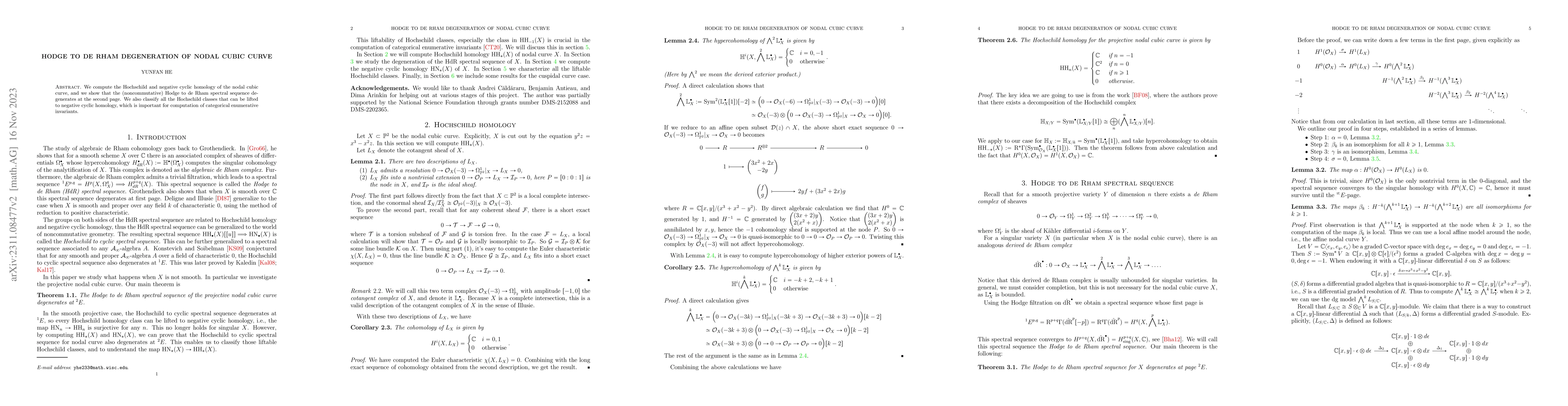 Thumbnail for Hodge to de Rham degeneration of nodal cubic curve