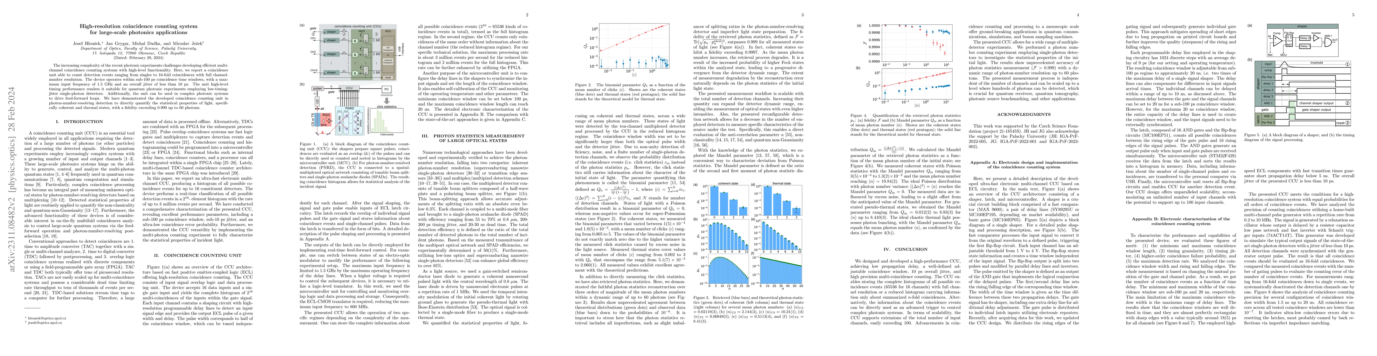 Thumbnail for High-resolution coincidence counting system for large-scale photonics
  applications